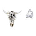 thumbnail image 1 of Escultura artística tribal de cabeza de toro para colgar en la pared y estatua de pensador abstracto, decoración para oficina, granja, dormitorio, sal, 1 of 8