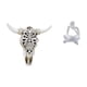 thumbnail image 1 of Escultura artística tribal de cabeza de toro para colgar en la pared y estatua de pensador abstracto, decoración para oficina, granja, dormitorio, sal, 1 of 8