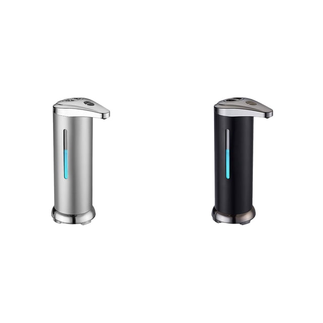 Wijhcboe 2 Pack Automatic Soap Dispenser Touchless Soap Dispenser Hand Soap Dispenser Battery Operated Touchless Hand Dispenser Smart Electric Liquid Soap Stainless Steel Dish Soap Dispenser Cleaning