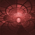 thumbnail image 1 of Ahgly Company Tapis d'Intérieur Lavable en Machine Carré Rouge Transitionnel, 5 Pieds Carré, 1 of 7