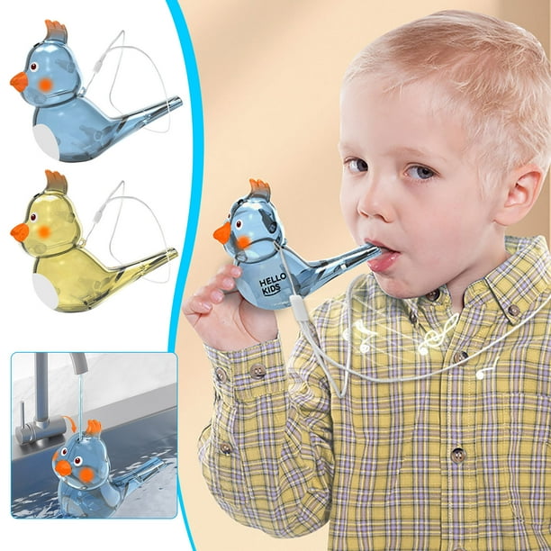Fiudx Juguete de Pájaro Silbato, Diseño Interactivo para Jugar con Agua, Sonido de Silbato Claro, Colgante Divertido para Llevar Fácilmente, Ideal para Divertirse Al Aire Libre, Juguete Musical Único