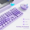 thumbnail image 2 of Combo de teclado y ratón Guffercty rojo colorido morado, 2 of 6