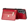 thumbnail image 7 of Galaxy S22 Wallet Case, Soft PU Leather Kickstand Card Slots Holder Flip Folio Case Durable Shockproof Cover for Samsung Galaxy S22 5G 6.1 inch 2022,Red, 7 of 7