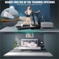 thumbnail image 3 of "Electric Exercise Treadmills on Sale, 55"" x 26"" x 48"" Smart Folding Treadmill with MP3 Ipad/ Cup Holder, 12 Preset Program, Motorized Running Exercise Equipment for Home, Black", 3 of 9