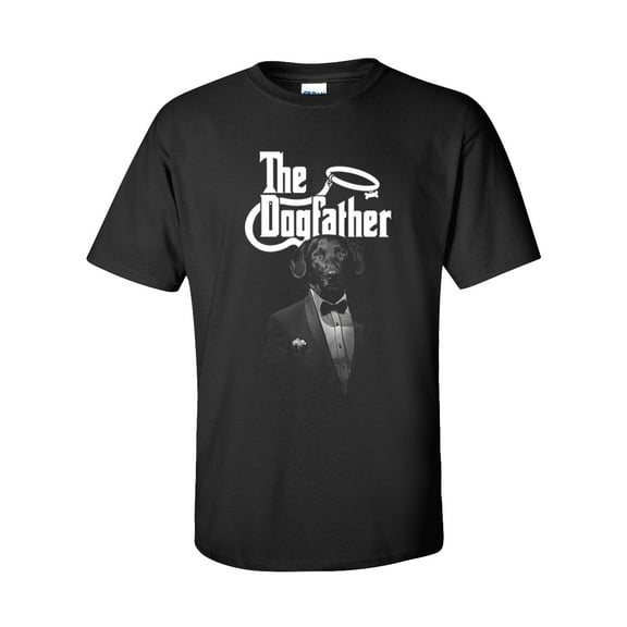 Trenz Shirt Company The Dogfather Unisex Short Sleeve T-shirt-Black-Small