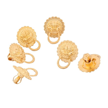 Lion Drawer - Uxcell Suitcase Box Wardrobe Drawer Decor Lion Head Ring Pull Handle 6pcs