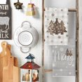 thumbnail image 6 of SOME THING Wood Xmas Tree Christmas Kitchen Towels Dish Towels, 18x26 Inch Holiday Merry and Bright Winter Decoration Hand Towels Set of 2, 6 of 6