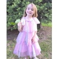 thumbnail image 4 of Arshiner Girls Tulle Dress Toddler Layered Tutu Dresses Rainbow Sequin Summer Party Birthday Wedding Cake Dress Photo Shoot, 4 of 6