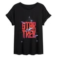 thumbnail image 2 of Star Trek - 60th Anniversary Logo - Juniors Oversized Graphic T-Shirt, 2 of 5