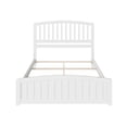 thumbnail image 4 of Lit Plateforme Grand en Bois Richmond avec Pied de Lit Assorti, Blanc, 4 of 6