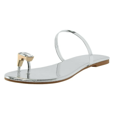 

zttd fashion summer women slippers rhinestone thong flat comfortable casual solid color women s slipper a