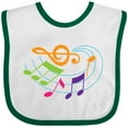 thumbnail image 3 of Inktastic Music Notes Musical Boys or Girls Baby Bib, 3 of 4