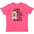 thumbnail image 3 of Inktastic A Girl Who Loves Her Yorkie Youth T-Shirt, 3 of 5