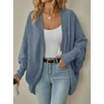 thumbnail image 3 of PTHTECHUS Womens Cardigan Open Front Sweater for Women No Button Knit Cardigan Casual Long Sleeve Outerwear with Pockets, 3 of 7