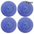 thumbnail image 1 of Coofit 4 Pcs Napperon de Table Créatif Universel Rond Antidérapant Tapis de Table Dessous de Plat, 1 of 10