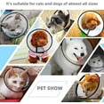 thumbnail image 5 of EWASWON Adjustable Pet Recovery Collar Cat Cone, Soft Edge Plastic Dog Cone Anti-Bite Lick Wound Healing Safety Practical Protective Collar 12 inch, 5 of 9
