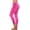 Hot Pink, variant on Daiosportswear Leggings for Women Women's High Waisted Ruched Ankle Leggings with Tummy Control Casual Slim Fit Pants for Yoga,Pants for Women Black L(L)