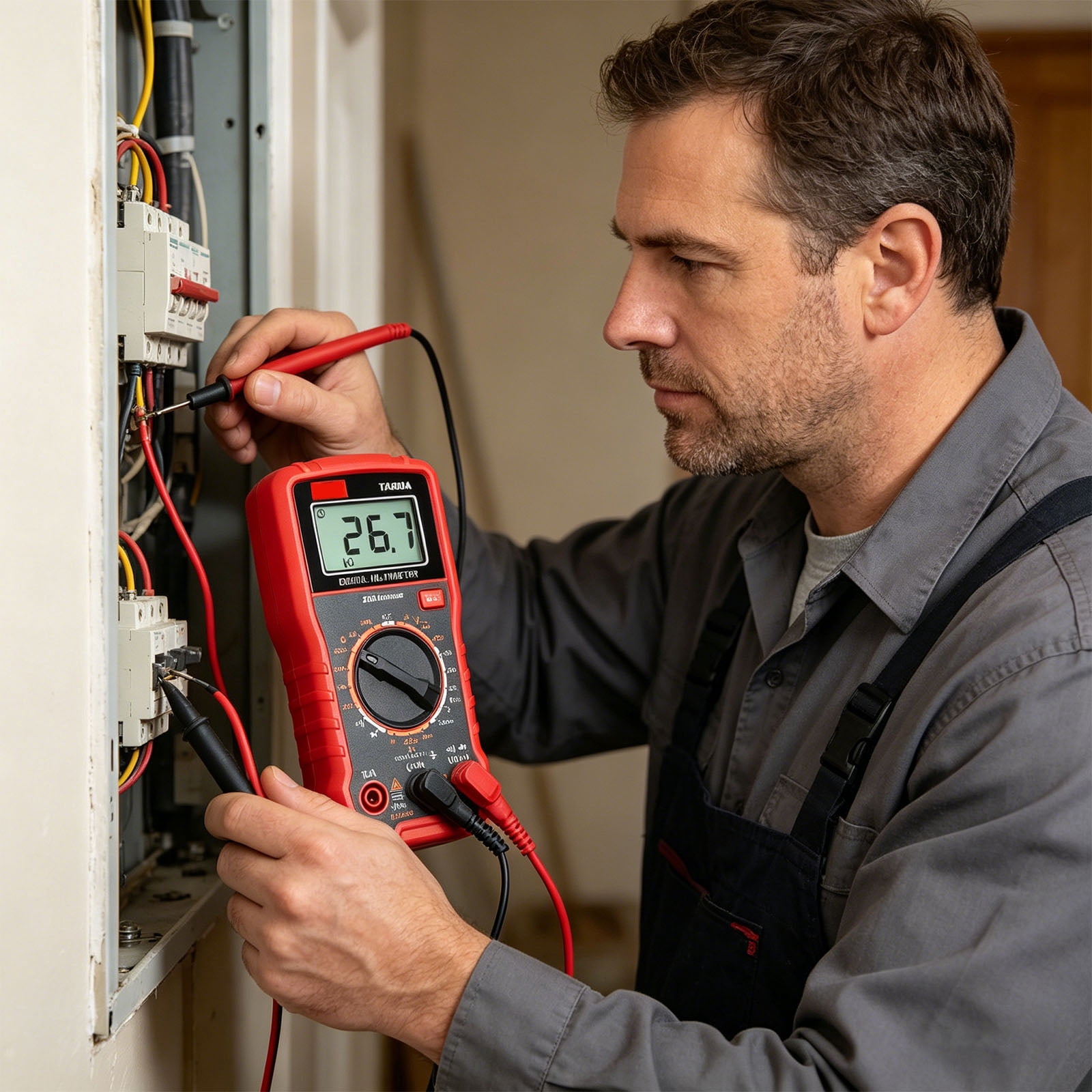 Portable ABS Multimeter For Technicians And Hobbyists Measuring Current And Resistance