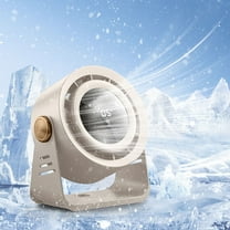 Small Desk Fan, Portable Electric Table Desktop Air Circulator Fans, Desktop Circulating Digital Display Fan Home Desktop Wall Mounted Small Fan USB Charging Silent Fan