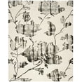 thumbnail image 2 of Safavieh Dip Dye Kayla Distressed Wool Area Rug, Ivory/Charcoal, 9' x 12', 2 of 11