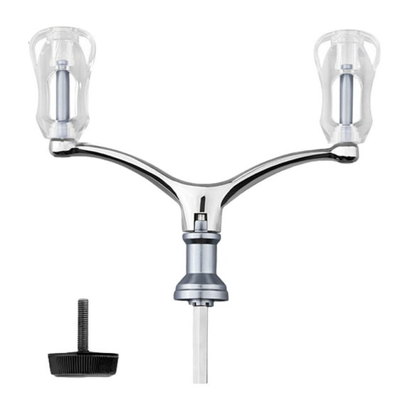 Fishing Reel Handle Double Handle Fishing Reel Handle Part Aluminum Alloy Baitcasting Fishing Reel Handle Replacements