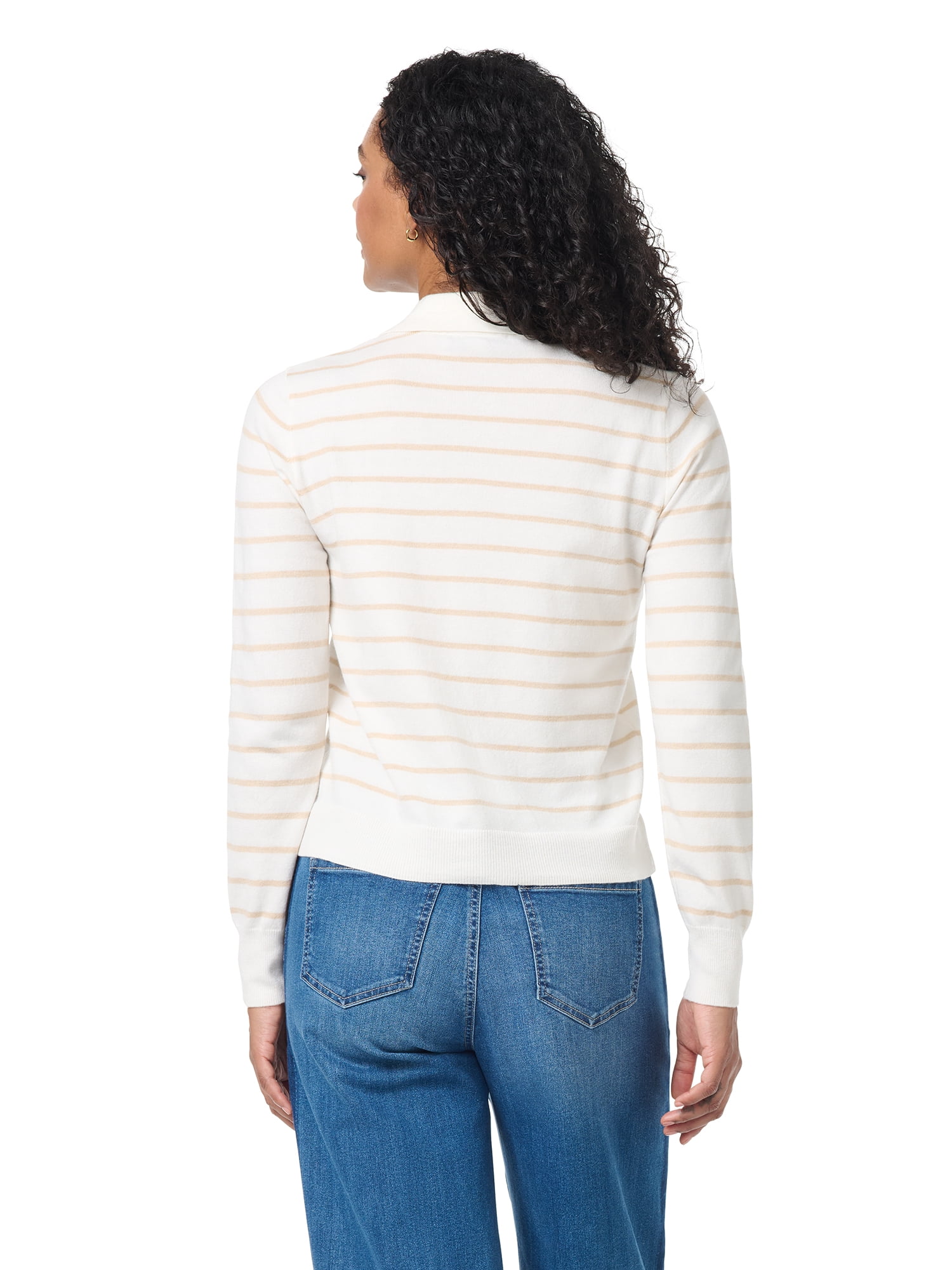Gloria Vanderbilt Swan Series Women's Polo Sweater, Sizes XS-XL