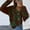 Coffee, variant on Delayuji Womens Sweater Fashion Casual Button Down Cardigan Sweater Green Line Pattern Long Sleeve Loose Outwear Coat Spring Clothes