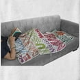 thumbnail image 6 of Modern Soft Flannel Fleece Blanket, Music Typography in Various Styles Rhythm Acoustic Harmony Melody Funky Illustration, Cozy Plush for Indoor and Outdoor Use, 50" x 70", Multicolor, by Ambesonne, 6 of 6