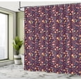 thumbnail image 4 of Ambesonne Cartoon Shower Curtain, Varied Elements on Plain, 69"Wx70"L, Multicolor, 4 of 4
