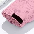 thumbnail image 5 of Hontri Women's Casual Jackets, Women's Autumn and Winter Solid Color Maple Print Windproof and Rainproof Hooded Coat Breathable Outdoor Jacket Pink 4Xl, 5 of 7