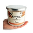 thumbnail image 3 of Cinnamon Vanilla Scented 3 Wick Candle - All Natural - Made with 100% Responsibly Sourced Soy and Essential Fragrance Oils - Phthalate & Paraffin Free, Vegan, Non-Toxic, 3 of 6