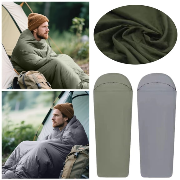 Forestwhale Lightweight Sleeping Bag Liner Travel Sleep Sack for Backpacking Hostels Machine Washable Camping Sheet for Hotels 31.5x82.7in