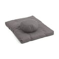 thumbnail image 1 of Kit de Méditation - Zabuton et Zafu Rond en Coton - 2 Pcs - Yogavni (Gris), 1 of 1