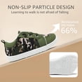 thumbnail image 4 of Zapatos STQ KIDS para niños pequeños, puntera ancha, camuflaje verde militar, talla 4, 4 of 9