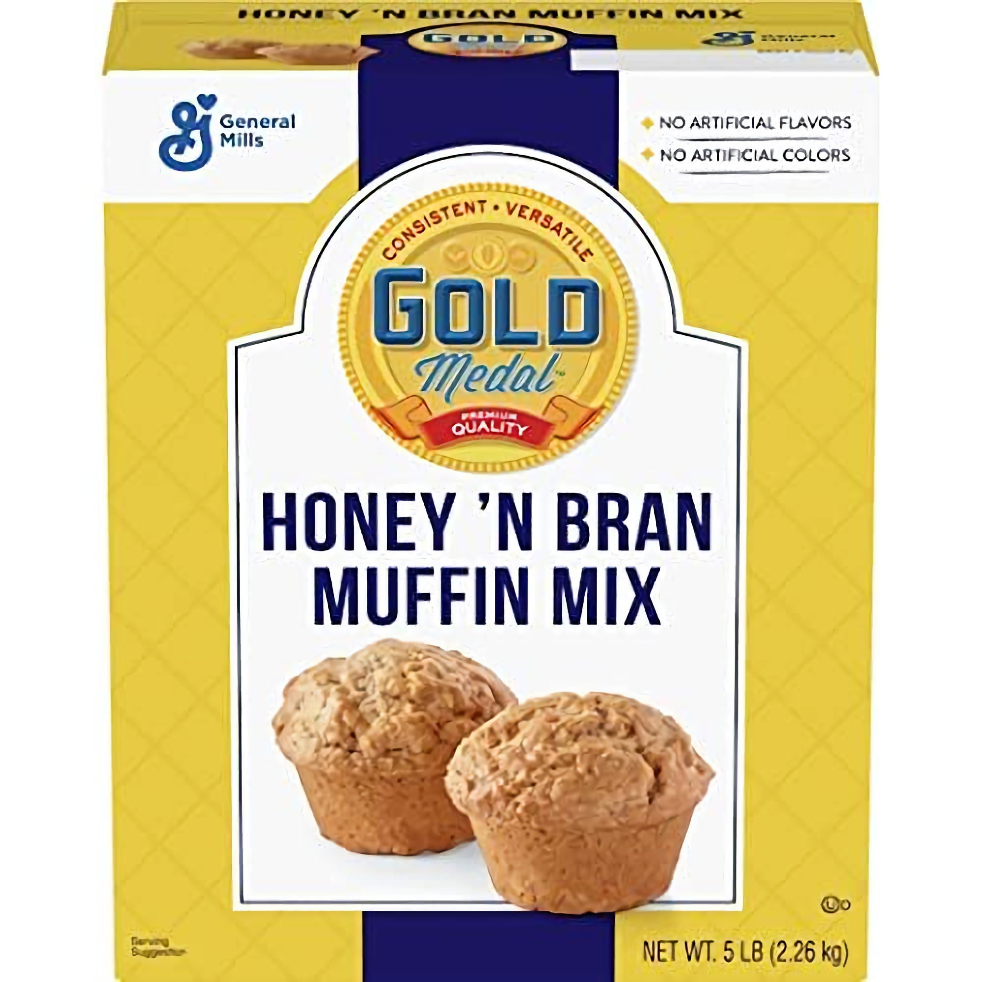 Muffin Mix by Gold Medal 5 Pound Box (Honey 'N Bran)
