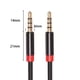 thumbnail image 4 of Cable de audio jack de 3,5 mm de 1 M/2 M/3 M, cable auxiliar estéreo macho a macho de 3,5 mm para 2m, 4 of 9