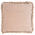 thumbnail image 2 of Nourison Yarn Shimmer Shag Decorative Throw Pillow, 17" x 17", Beige, 2 of 2