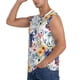 thumbnail image 3 of Fotbe Lilies Flowers Men's Camiseta sin Mangas Estampada para Hombres, Playera Casual para Gimnasio, Entrenamiento, Playa-XX-Large, 3 of 7