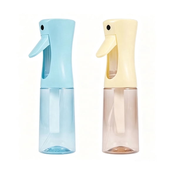 2-Pack Continuous Spray Bottles,Fine Water Mist Spray Bottles for Hair 6.8 OZ (200 ML)Travel Spray Bottle Mister for Cleaning,Hairstyling,Plants,Barbers