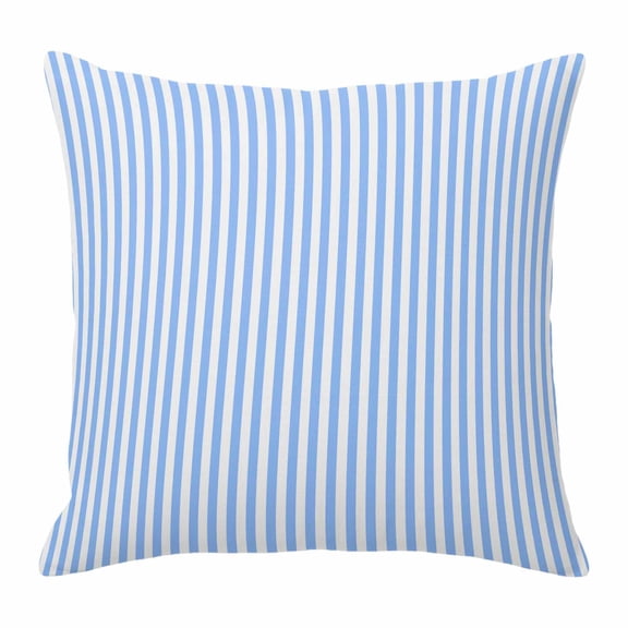 Pillow Covers 20x20 Inch, Blue White Stripe Linen Pillowcase with Invisible Zipper, Modern Minimalist Geometric Striped Decorative Throw Pillow Covers Cushion Case for Couch Sofa Bed Living Room