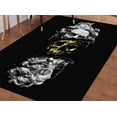 thumbnail image 2 of Golden Skull in Poseidon's Head Rug, Man Cave Rug, Abstract Rugs, Modern Rug, Small Rug, Office Rug, Entryway Rug, Front Door Rug, 2.6'x9.2' - 80x280 cm, 2 of 5