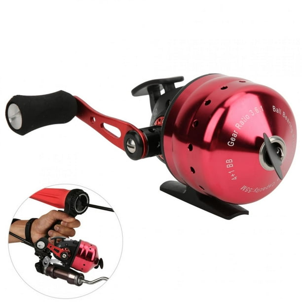 Youthink Spincast Reel, Abs +Metal Red/Golden Fishing Tackle, Fish Hunting Reel, Fishing Lover For Wild Fishing Red Red