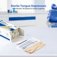 thumbnail image 5 of JMU Sterile Tongue Depressor 6" Individually Wrapped 200Pcs/Box, 5 of 6