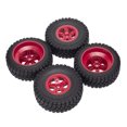 thumbnail image 1 of Accesorios RC Modelo de camión corto profesional Neumático Modelo de camión Neumático Duradero Pieza de repuesto para camión Reparación de neumáticos Reemplazo de 4 piezas rojas Guardurnaity FN001296-04, 1 of 7