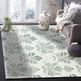 thumbnail image 4 of Area Rugs Indoor Non-Slip Rectangle Rug 4x6 Ft Abstract Color Block Grenn Leaf Watercolor Texture Rug Rubber Backing Floor Mats Non Shedding Home Decor Carpet for Entryway Living Room, 4 of 8
