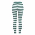 thumbnail image 5 of Women's Leggings Striped Print 4-Way Stretch Casual 2026 Trendy Holiday Athletic Pants, 5 of 5