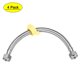 thumbnail image 1 of Uxcell G1/2 Femenino x G1/2 Femenino 12" Longitud Línea de Suministro de Grifo SUS304 Paquete de 4, 1 of 5