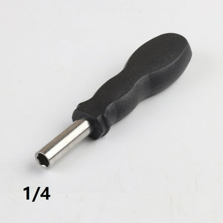 

1pc Soft Grip Rubber Hexagonal Screwdriver Bits Extension Handle Tool 126mm