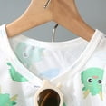 thumbnail image 4 of Quealent Girls Sleeveless Pajamas Vest Tank Top and Ruffle Shorts Sleepwear Outfits 2pcs Cute Printed Soft Sleepwear (Navy, 3-4 Years), 4 of 6