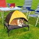 thumbnail image 4 of Outdoor Dog Lounger, Foldable Sun Protection Dog Bed with Canopy and Carry Bag, 4 of 5